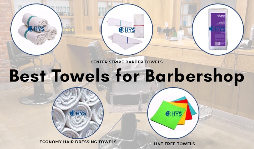 What are the advantages of using towels in barbershops?